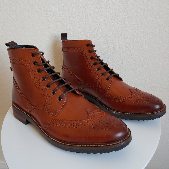 base london hurst wingtip leather boot